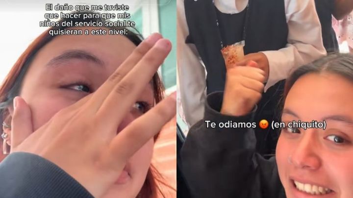 Maestra es consolada por sus alumnos de primaria; estaba triste por terminar con su novio | VIDEO