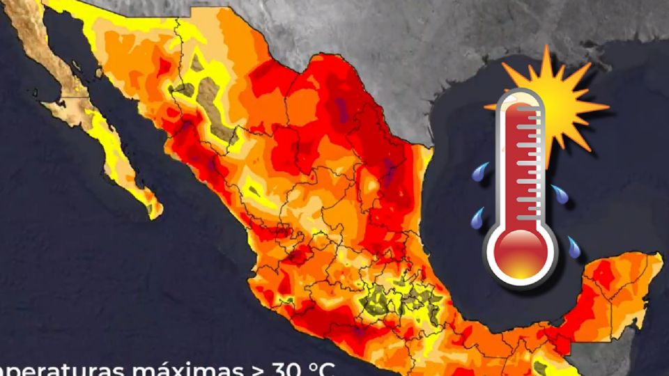 Fuerte calor en estos estados de México; se van a 'derretir' con más de 45 grados