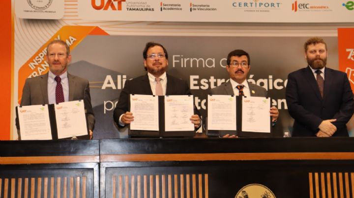 Rector de la UAT formaliza alianzas para impulsar certificaciones internacionales