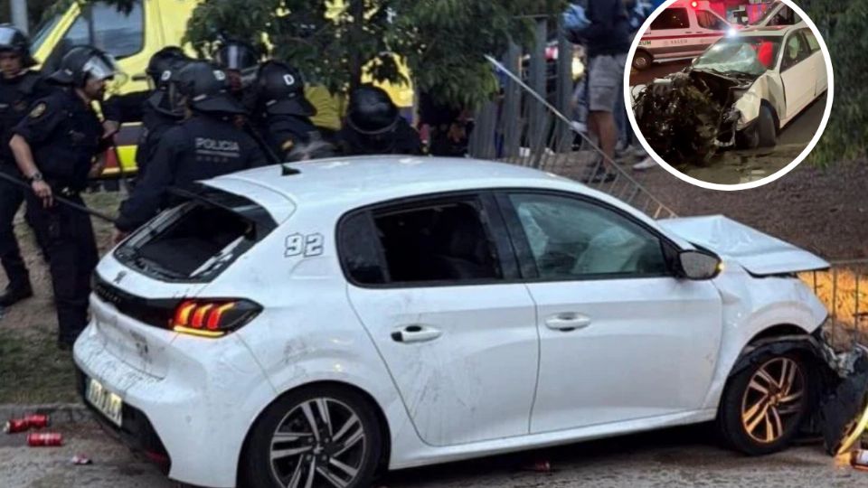 Los aficionados al fútbol buscan entrar al estadio cuando ocurrió el accidente