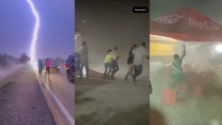 Tormenta eléctrica sorprende a Piedras Negras: personas corrían para ponerse a salvo | VIDEO