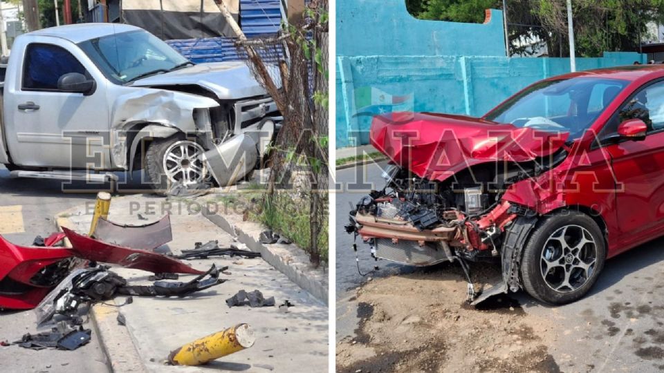 El choque dejó importantes y cuantiosos daños materiales.