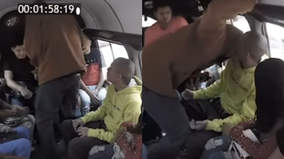 'Si yo fuera ladrón, me robaría tus besos'; captan a presunto ladrón besando a pasajero