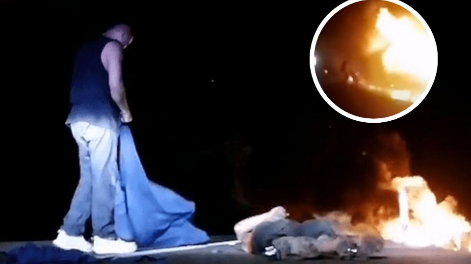 El chofer de un tráiler se vistió de héroe para salvarle la vida a un compañero