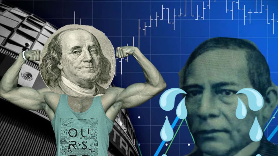 El peso mexicano pierde fuerza ante el dólar