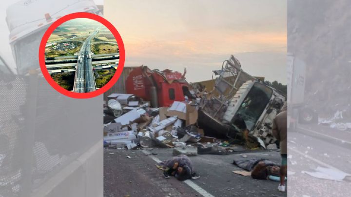 Choque fatal entre tres camiones de carga y un vehículo particular; cuatro personas pierden la vida