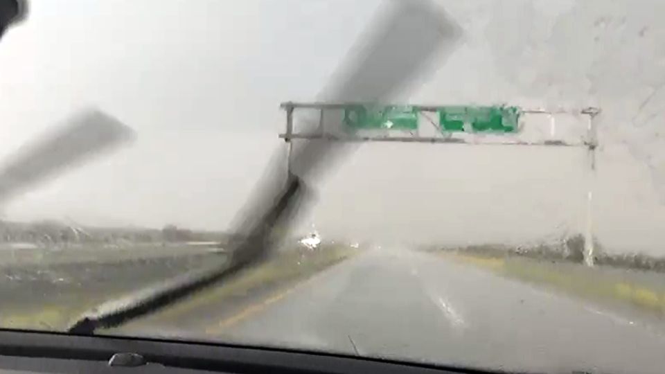 Granizo en la Cuesta de Mamulique