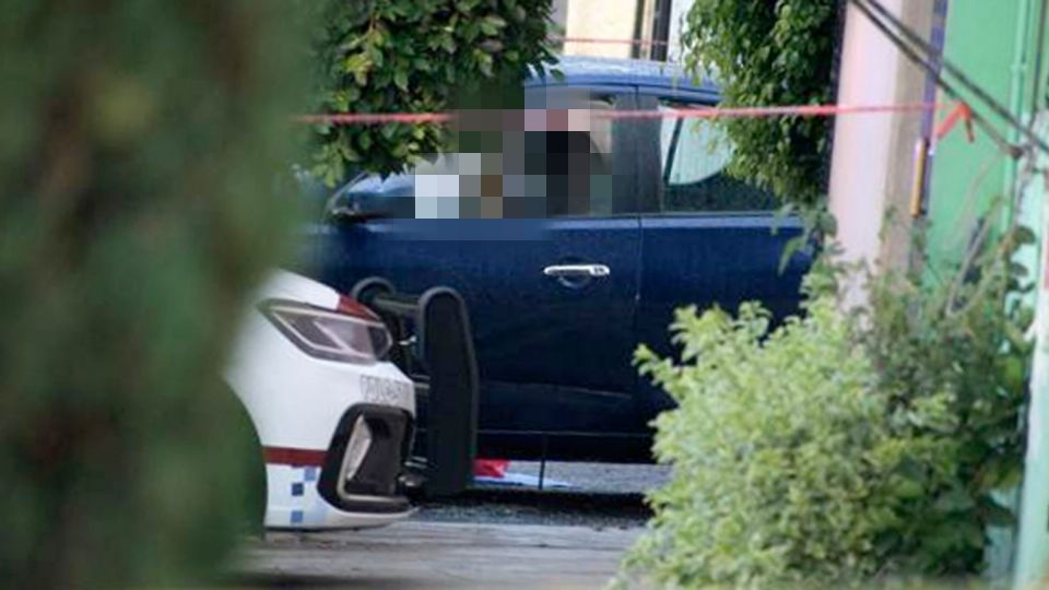 Auto donde fue atacada Maribel Gómez Trejo.