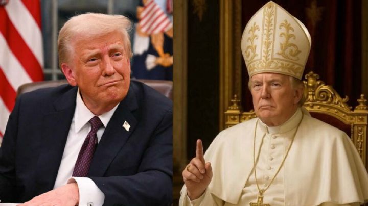 ¿Donald Trump como el nuevo papa?; sube imagen como Sumo Pontífice 