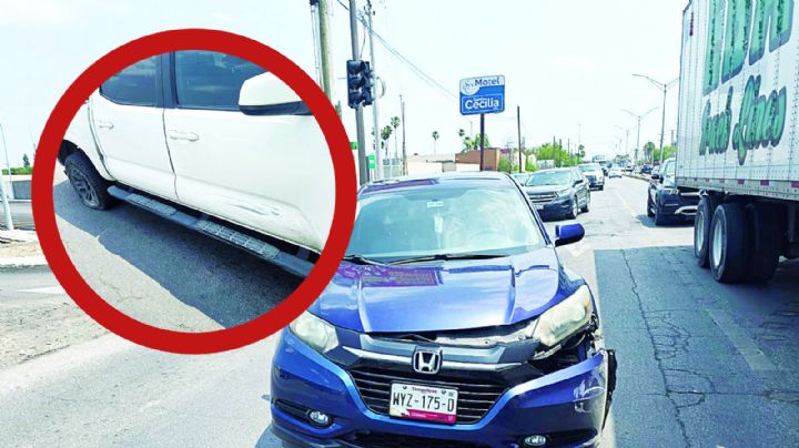 Luis Antonio no se fija y provoca fuerte choque en la César López de Lara; está endeudado