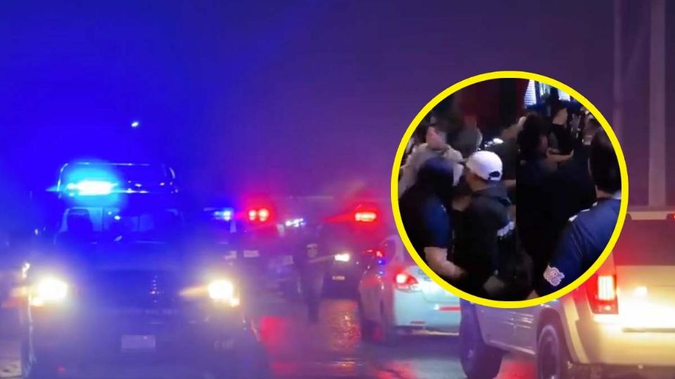 Fueron siete los hombres detenidos en el bar