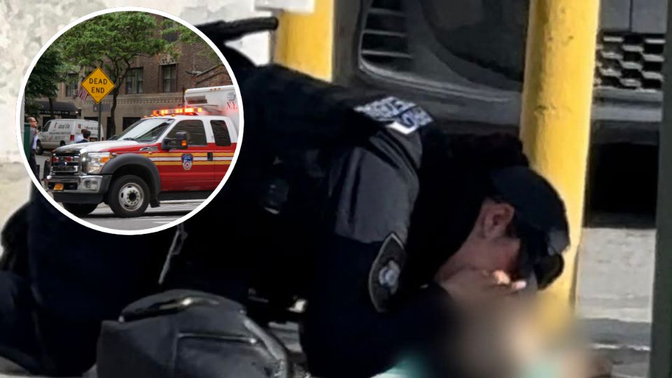 Mujer policía le salva la vida a infante