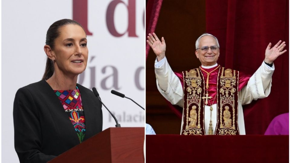 Sheinbaum manda mensaje al papa León XIV tras el cónclave de 2025