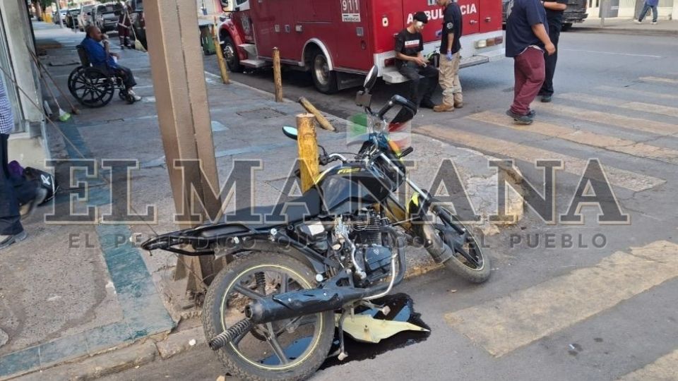 Accidente en la avenida Guerrero.