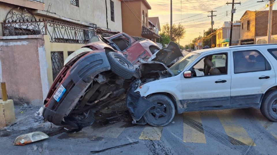 Fuerte choque en Nuevo Laredo.