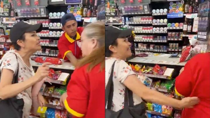 'Lady Recargas': mujer enloquece en Oxxo, hace destrozos y golpea a cajera | VIDEO  