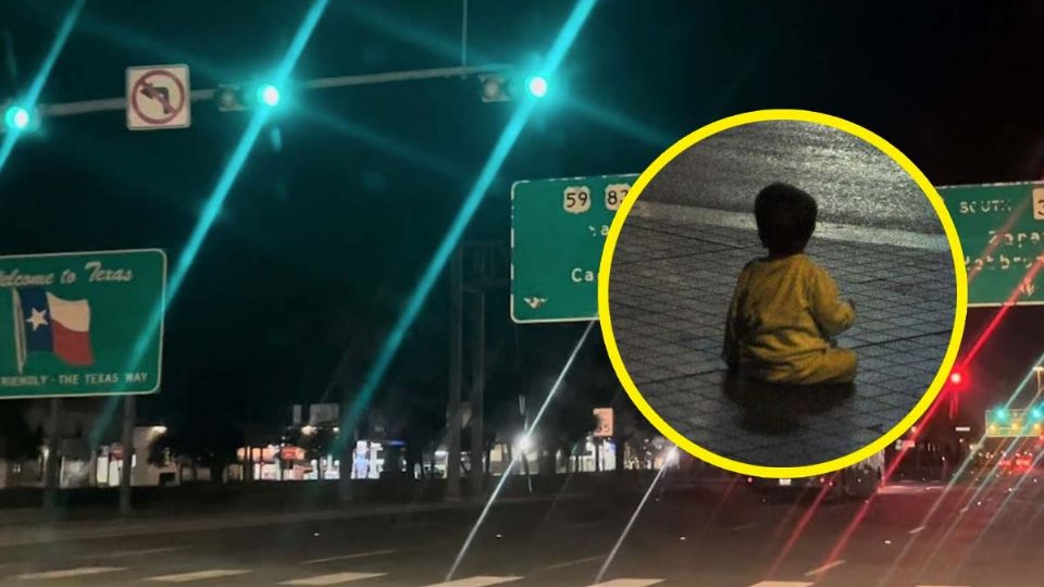 El niño deambulaba solo en la oscuridad de la noche