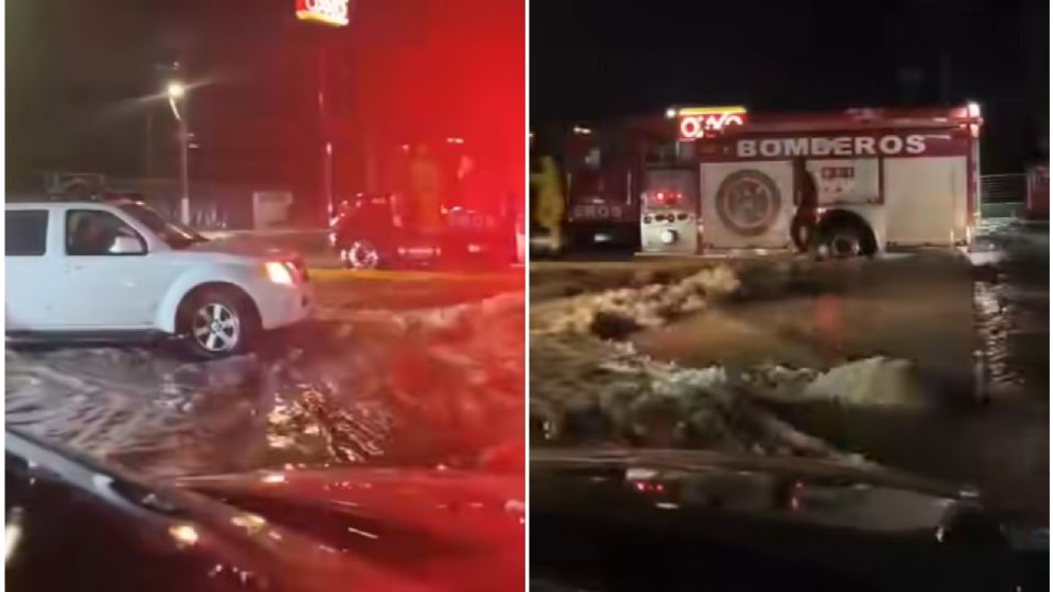 Lluvias 'castigan' a Piedras Negras, Coahuila; hubo inundaciones y caídas de árboles