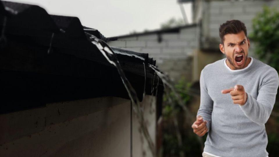 La lluvia del techo de mi vecino cae a mi casa, ¿qué puedo hacer?