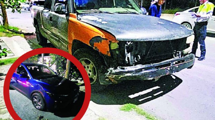 Por pasarse el alto, Julio César se estampa con carro en la colonia Zaragoza