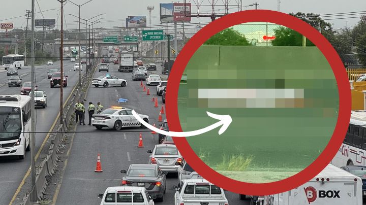 Intenta cruzar a pie carretera, pero muere aplastado y despedazado por tráiler y autos