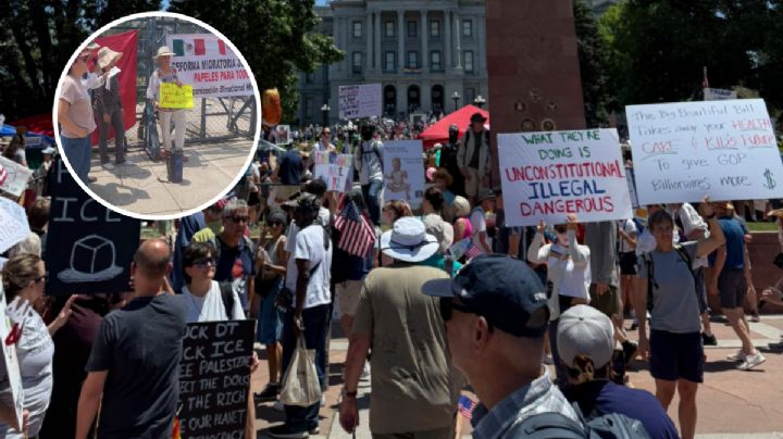 Trasladan protestas del 'No Kings' a la embajada de EU en México | VIDEO