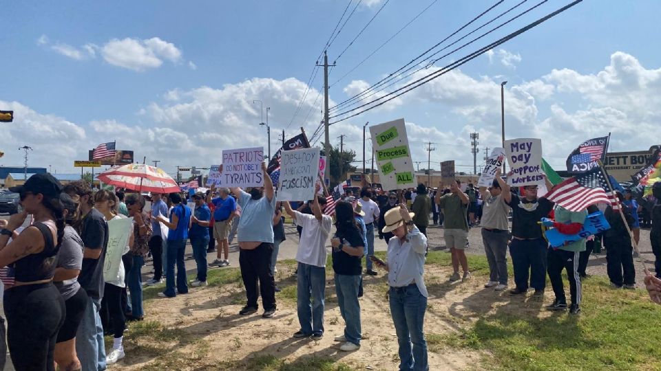 Protestas en Laredo.