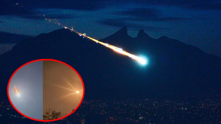 Meteorito ilumina cielo nocturno de Nuevo León; luz azul sorprendió a todos | VIDEO