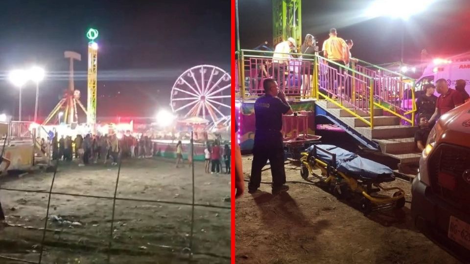 A pesar de la aparatosa situación, otras personas continuaron disfrutando de las atracciones