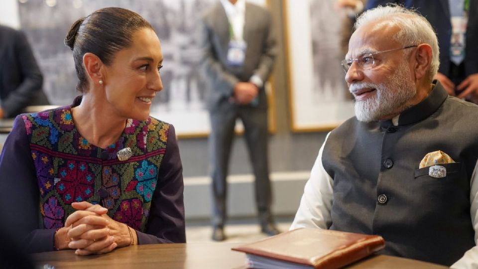 Claudia Sheinbaum y Narendra Modi.