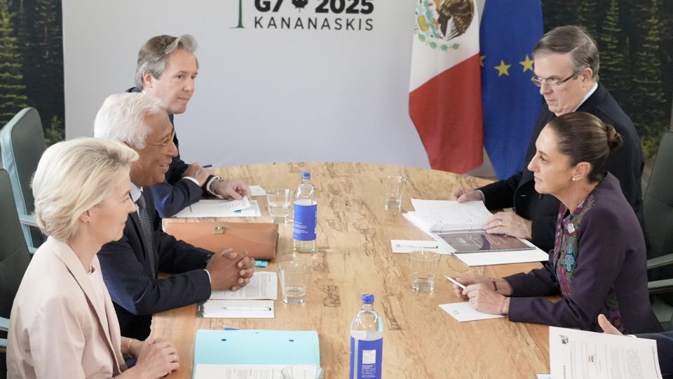 Claudia Sheinbaum mantuvo una agenda muy activa este martes en el G7.