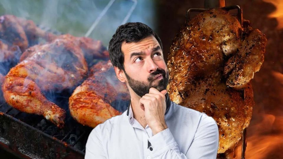El pollo se puede comer asado o rostizado