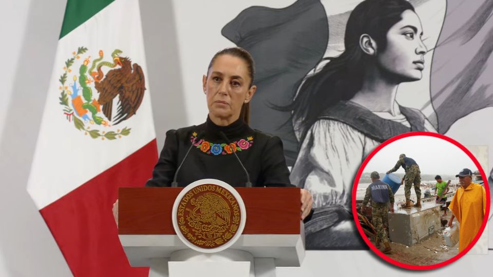 Sheinbaum reiteró que ya están activos el Plan DN-III y el Plan Marina, con más de 34 mil servidores públicos de los tres niveles de gobierno desplegados en las zonas impactadas