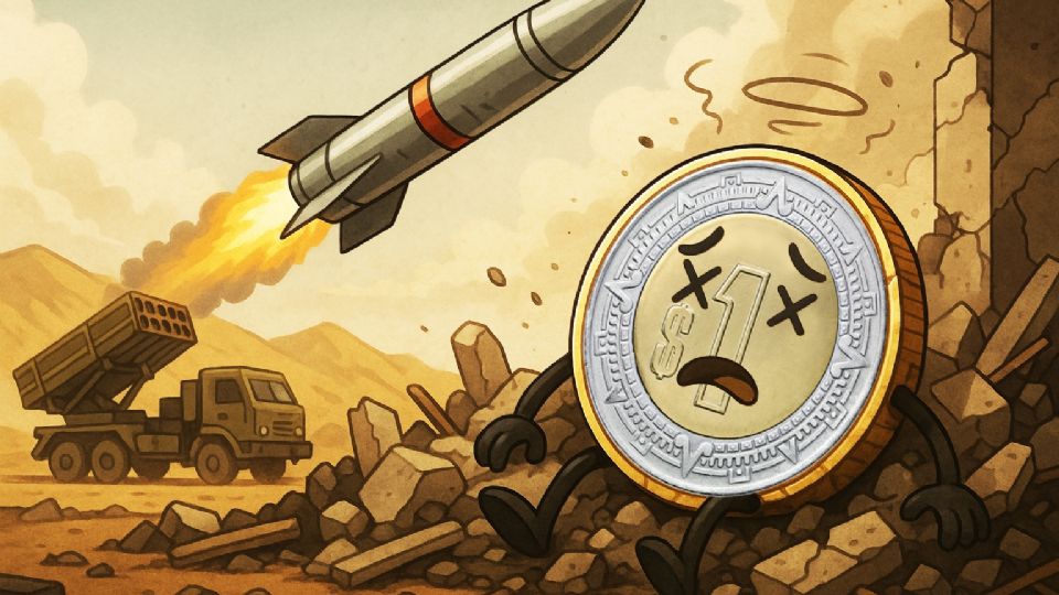 El conflicto de Medio Oriente le pega al peso mexicano.