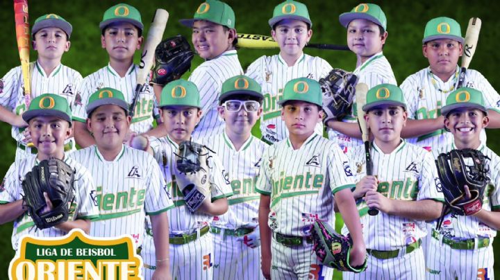 Liga Oriente se reporta lista para el Nacional de beisbol en la categoría menor 9-10 años