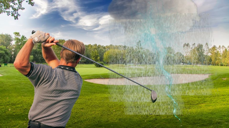 Un rayo goleó a un jugador de golf