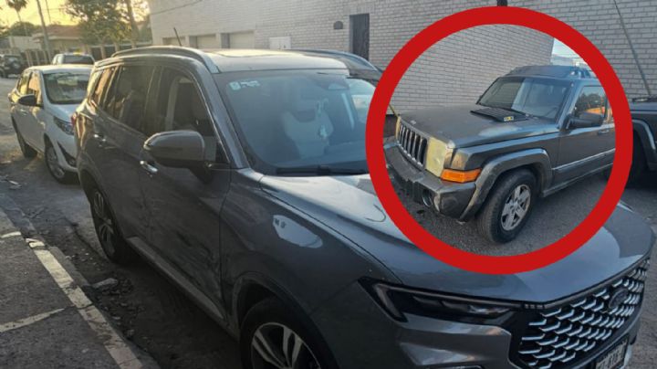 Conductor imprudente invade carril y le pega a camioneta de agencia en Nuevo Laredo