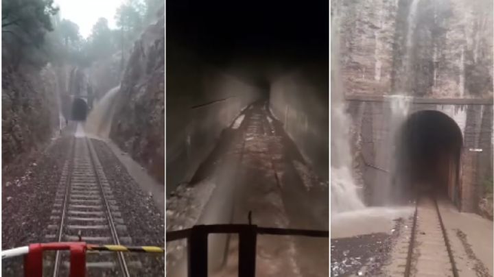 Tren Chepe sufre por las fuertes lluvias; se inundaron las vías férreas | VIDEO