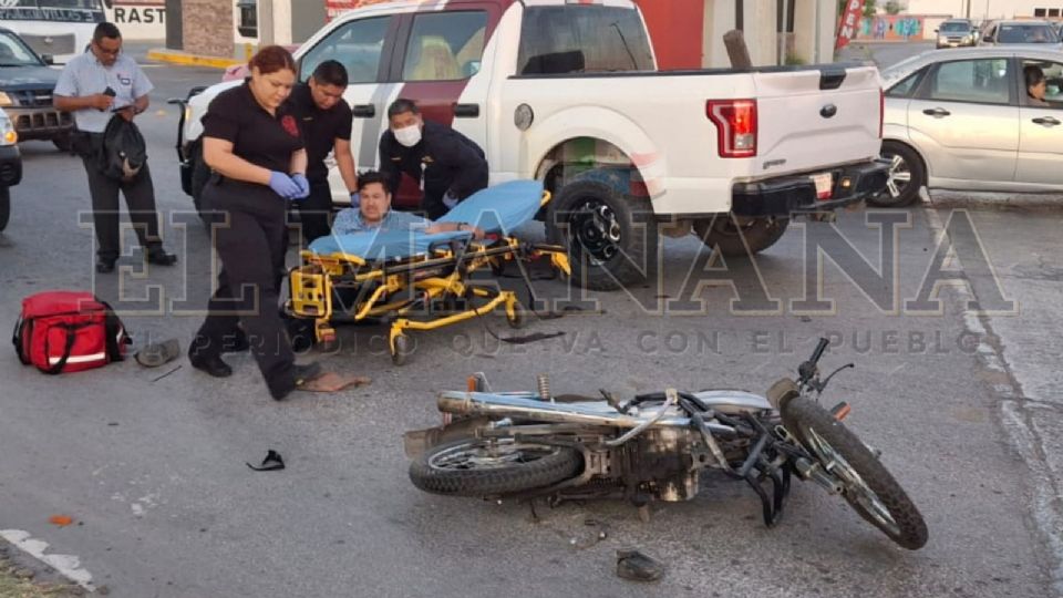 El hombre sufrió una fractura.