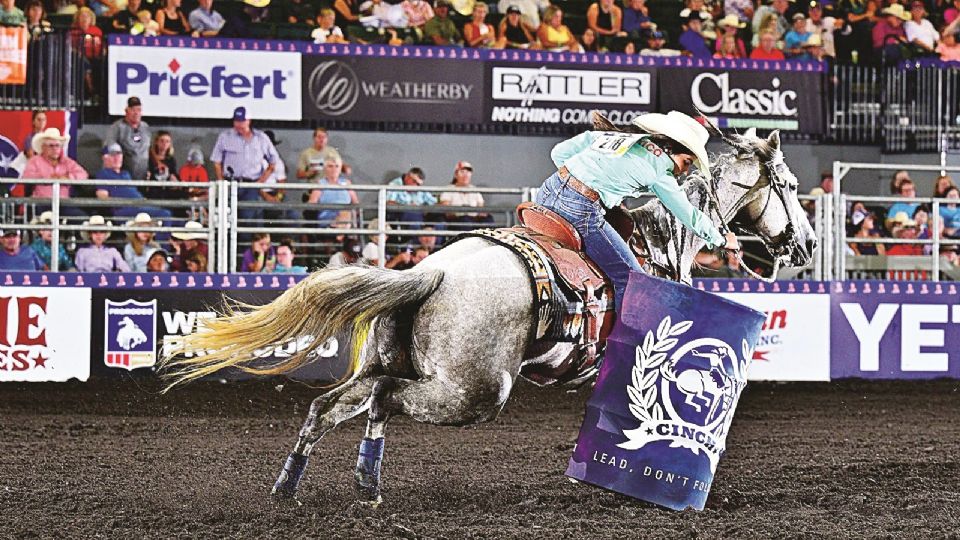 La mejor marca de la fronteriza fue un crono de 15.2, para meterse en la historia del rodeo mundial juvenil.