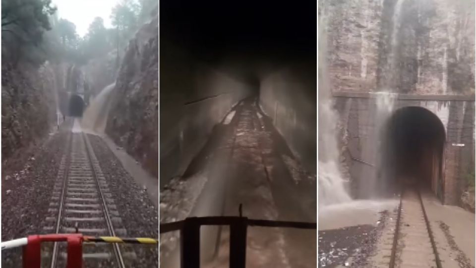 Fuertes lluvias afectan al Tren Chepe; las vías se inundaron