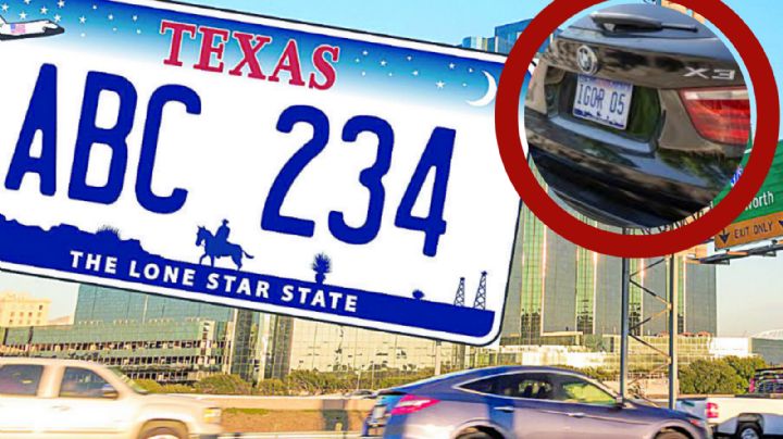 En Texas ya no se podrá conducir vehículos con este tipo de placas a partir de julio