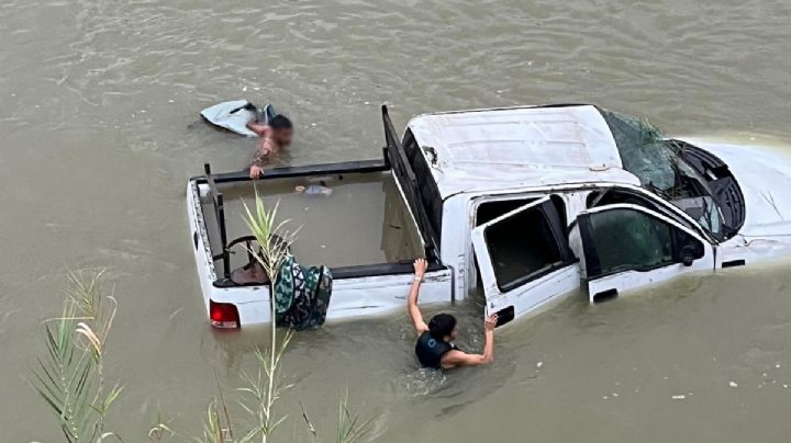 'Coyote' se lanza al Río Bravo con indocumentados; Patrulla Fronteriza los perseguía en Laredo