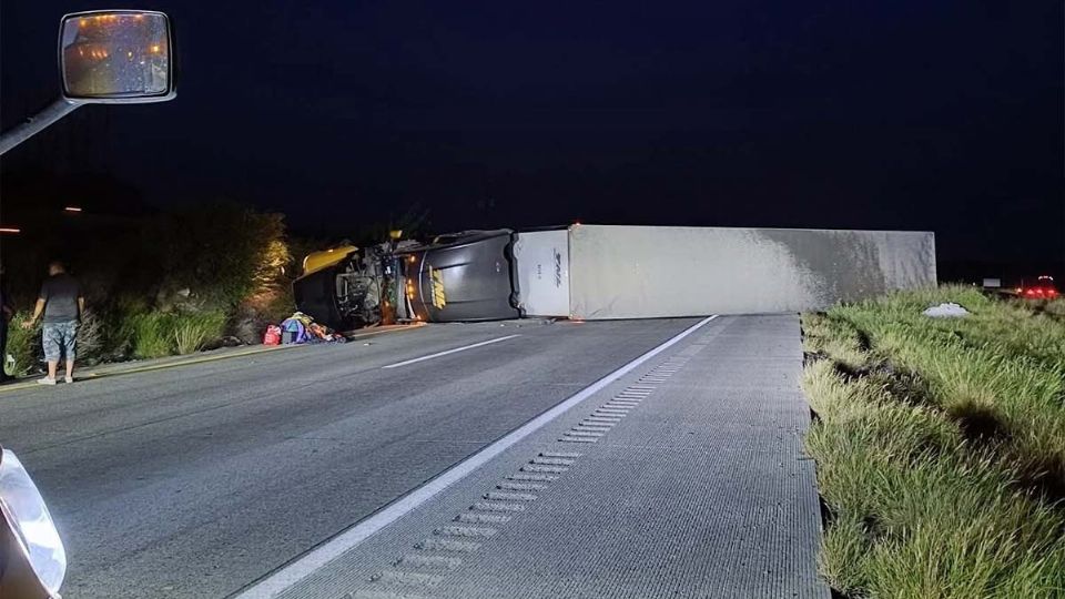 Accidente en la Autopista con dirección a Monterrey