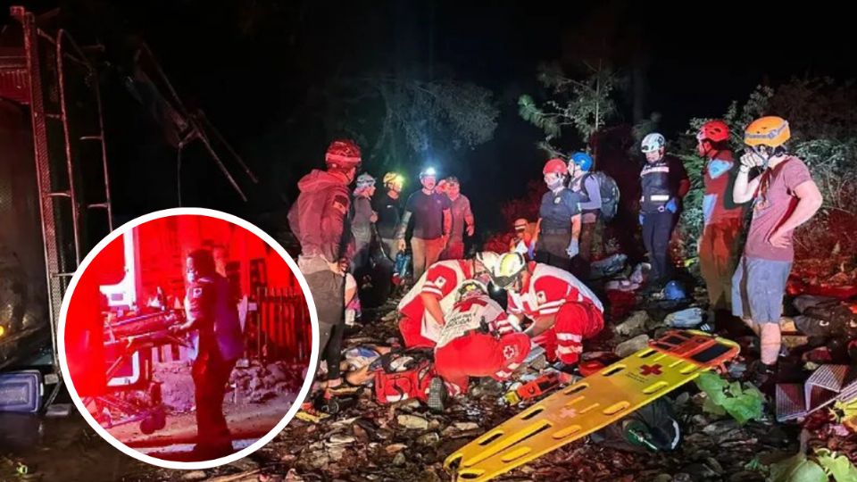 La volcadura de Escobedo, Nuevo León, dejó 16 lesionados