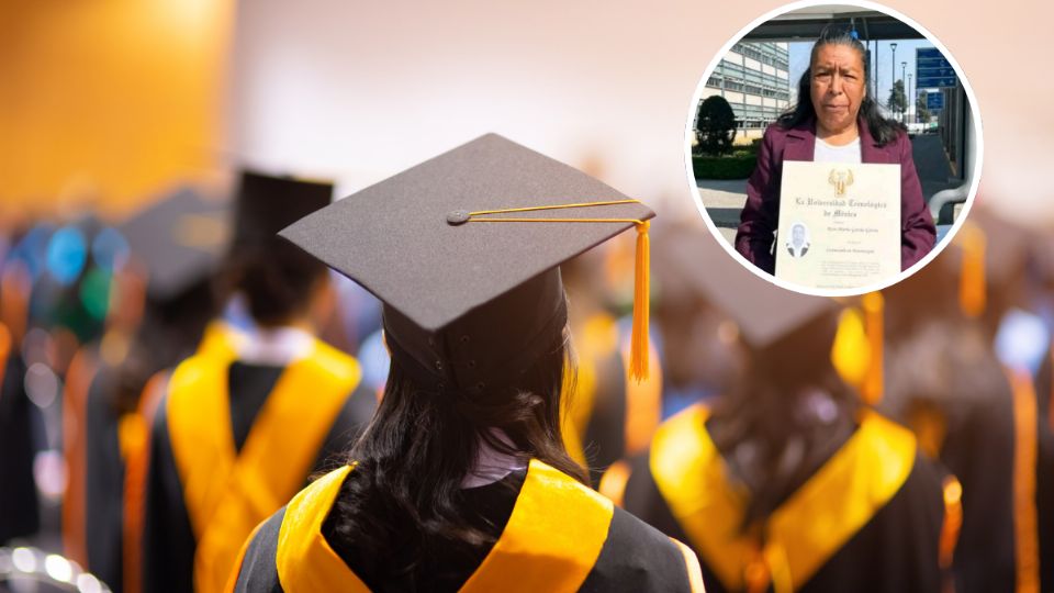 A pesar de su edad, la mujer concluyó sus estudios y obtuvo su título