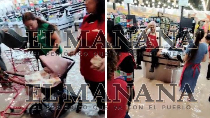 Se inunda famoso supermercado en Saltillo tras intensas lluvias | VIDEO