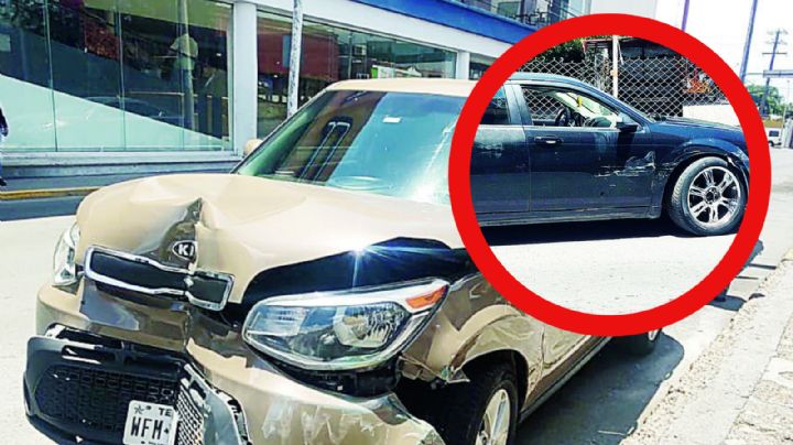 Nuevo Laredo: conductor choca, intenta huir, pero lo alcanzan; tendrá que pagar los daños