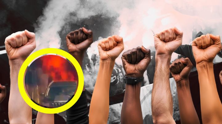 Vecinos de esta ciudad queman vehículos y casi ‘linchan’ a elementos de tránsito