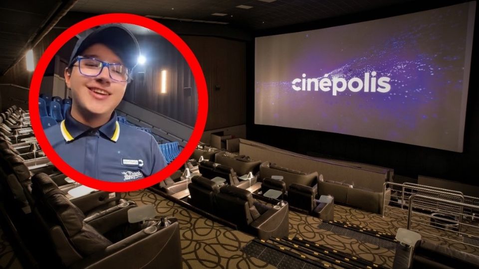 Trabajador de Cinépolis se viralizó.